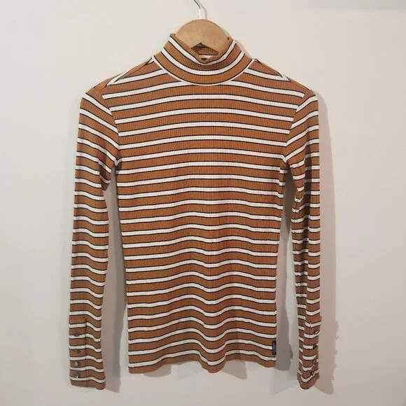 Scotch & Soda Women's Top Lot - Organic Cotton Button Down Up & Turtleneck - XS - Picture 8 of 14